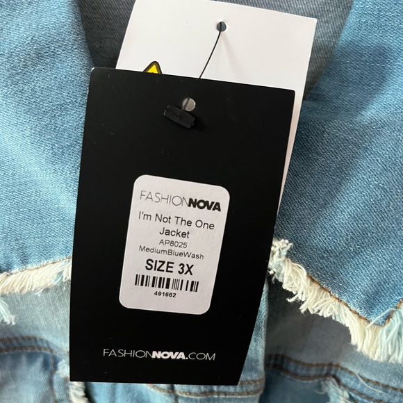 Plus Size Jean Jacket - Picture 3 of 3